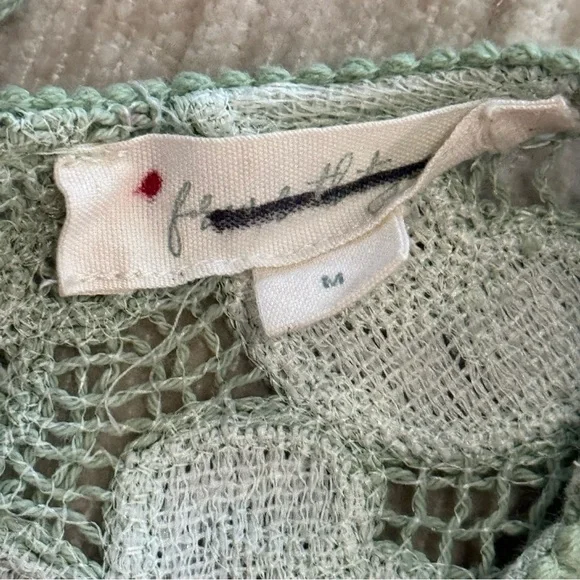 Free People like Sage Green Embroidered Peasant Blouse - Picture 5 of 5